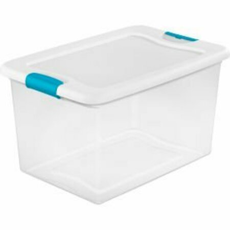 STERILITE Sterilite 14978006 Clear Storage Tote With Lid 64 Quart 23-3/4x16x13-1/2 14978006